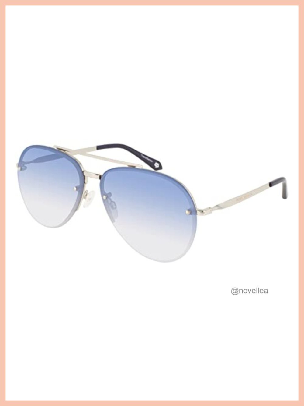Rimless Polarized Aviator Sunglasses with Stainless Steel Frame